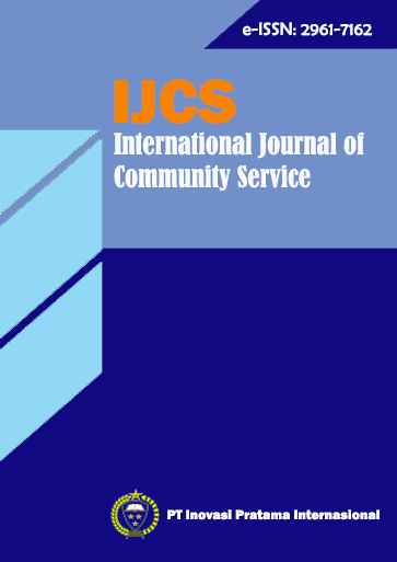 					View Vol. 2 No. 1 (2023): International Journal of Community Service (IJCS)
				
