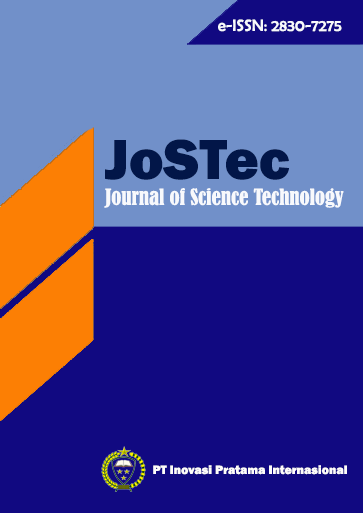 					View Vol. 5 No. 1 (2023): Journal of Science Technology (JoSTec)
				